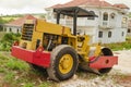 Roller Compactor On Construction Site Royalty Free Stock Photo