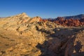 Yellow and red rocks in Valley of Fire, USA Royalty Free Stock Photo
