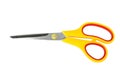 Yellow red scissors isolated Royalty Free Stock Photo