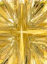 Religious cross stained glass illustration Royalty Free Stock Photo