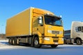 Yellow Renault Premium 410 Delivery Truck