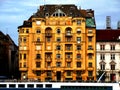 Yellow Residential Building by the Danube in Budapest