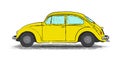 Yellow Retro Car