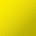 Yellow retro comic book page background. Halftone effect