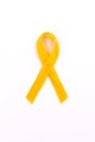 Yellow ribbon Royalty Free Stock Photo