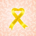 Yellow ribbon for Endometriosis