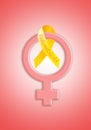 Yellow ribbon for Endometriosis