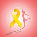 Yellow ribbon for Endometriosis