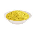 Yellow rice icon, cartoon style