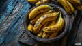 yellow ripe bananas