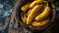 yellow ripe bananas