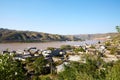 Yellow river through Qikou ancient town, China Royalty Free Stock Photo