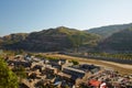 Yellow river through Qikou ancient town, China Royalty Free Stock Photo