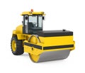 Yellow Road Roller Royalty Free Stock Photo