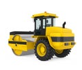 Yellow Road Roller Royalty Free Stock Photo