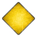 Yellow road sign