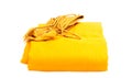 Yellow Robe isolated Royalty Free Stock Photo