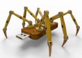 Yellow Robot USB Flash Spider