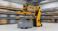 Automated Robotic Arm in a Modern Warehouse Environment Royalty Free Stock Photo