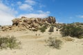 Yellow rock formation Royalty Free Stock Photo