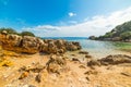 Yellow rocks in Alghero coastline