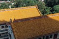 Yellow roof of the temple and coverd buddha statue of Kek Lok Si Temple at George Town. Panang, Malaysia Royalty Free Stock Photo
