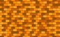 Yellow roof tiles seamless pattern
