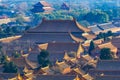 Yellow Roofs Forbidden City Beijing China Royalty Free Stock Photo