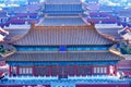 Yellow Roofs Forbidden City Beijing China Royalty Free Stock Photo