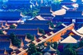 Yellow Roofs Forbidden City Beijing China Royalty Free Stock Photo