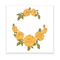 Yellow rose, element for design Royalty Free Stock Photo