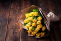 Yellow roses bouquet Royalty Free Stock Photo