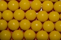 Yellow round vitamins closeup for background Royalty Free Stock Photo