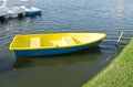 Yellow Rowboat Royalty Free Stock Photo