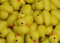 Yellow rubber ducks background. 3d illustration Royalty Free Stock Photo
