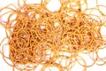 Yellow rubber elastics Royalty Free Stock Photo