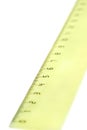 Yellow ruler Royalty Free Stock Photo