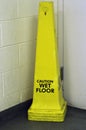 Yellow Safety Cone Royalty Free Stock Photo