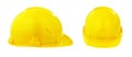 Yellow safety hard hat or helmet