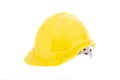 Yellow safety helmet or hard hat isolated on white background. Royalty Free Stock Photo