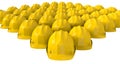 Yellow safety helmet or hard hat on white background Royalty Free Stock Photo