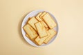 Yellow Saltine Crackers Royalty Free Stock Photo