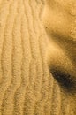 Yellow sand desert dunes.Drought, arid climate.Martian surface.
