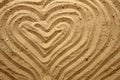 Yellow sand texture (heart)