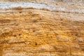 Yellow sandstone closeup