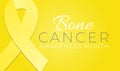 Yellow Sarcoma Bone Cancer Awareness Month Background Illustration