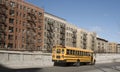 Yellow school bus New York USA Royalty Free Stock Photo