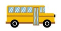 Yellow school bus vector Royalty Free Stock Photo