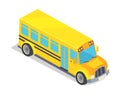 Yellow School Bus Vector Illustration Royalty Free Stock Photo