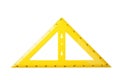 yellow school triangle isolated